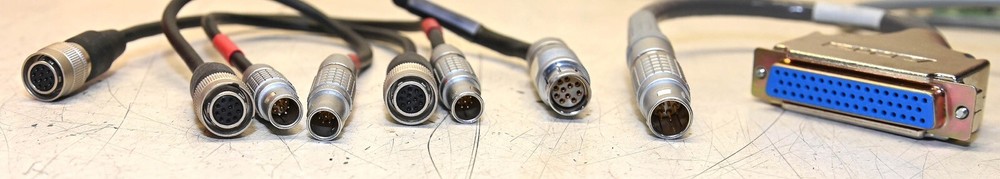 (5) Assorted LEMO Connectors 