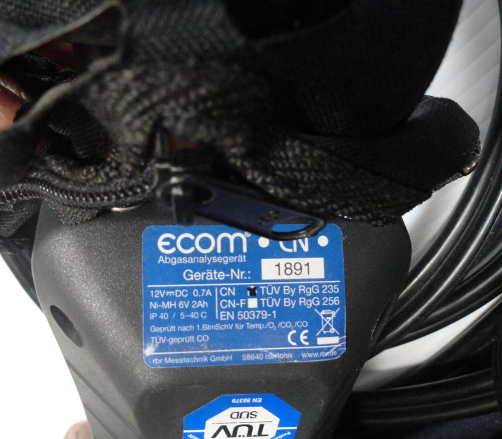 Ecom-CN Fuel Gas Analyzer w/ Accessories