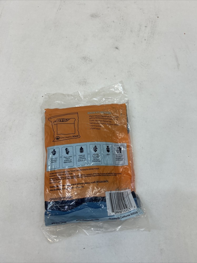 GO ANYWHERE WASTE KIT SINGLE