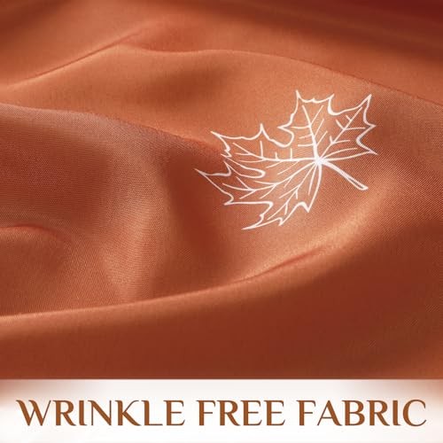 Fall Tablecloth Rectangle 60x102 Inch, 60" x 102" (Rectangular) Leaf Rust