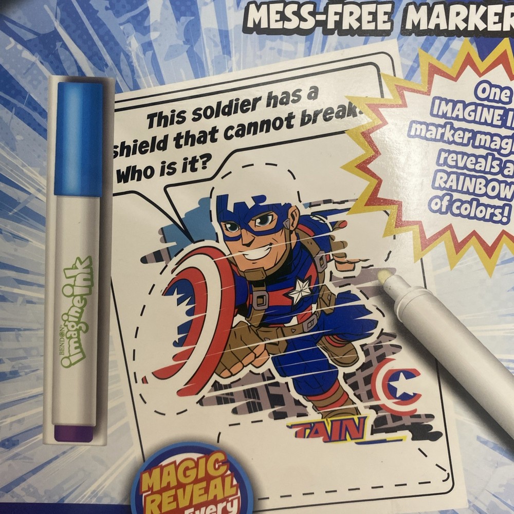 Bendon - Marvel Super Hero Adventure Imagine Ink Book