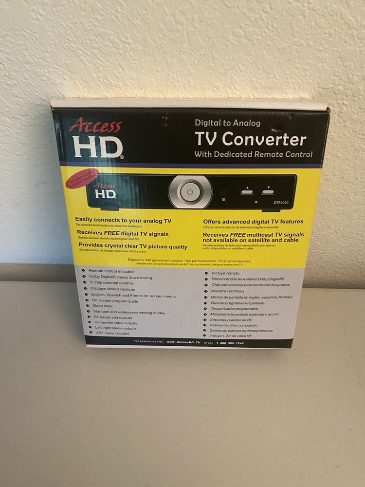 ACCESS HD DTC Digital Converter Box Kit, DTA1010D