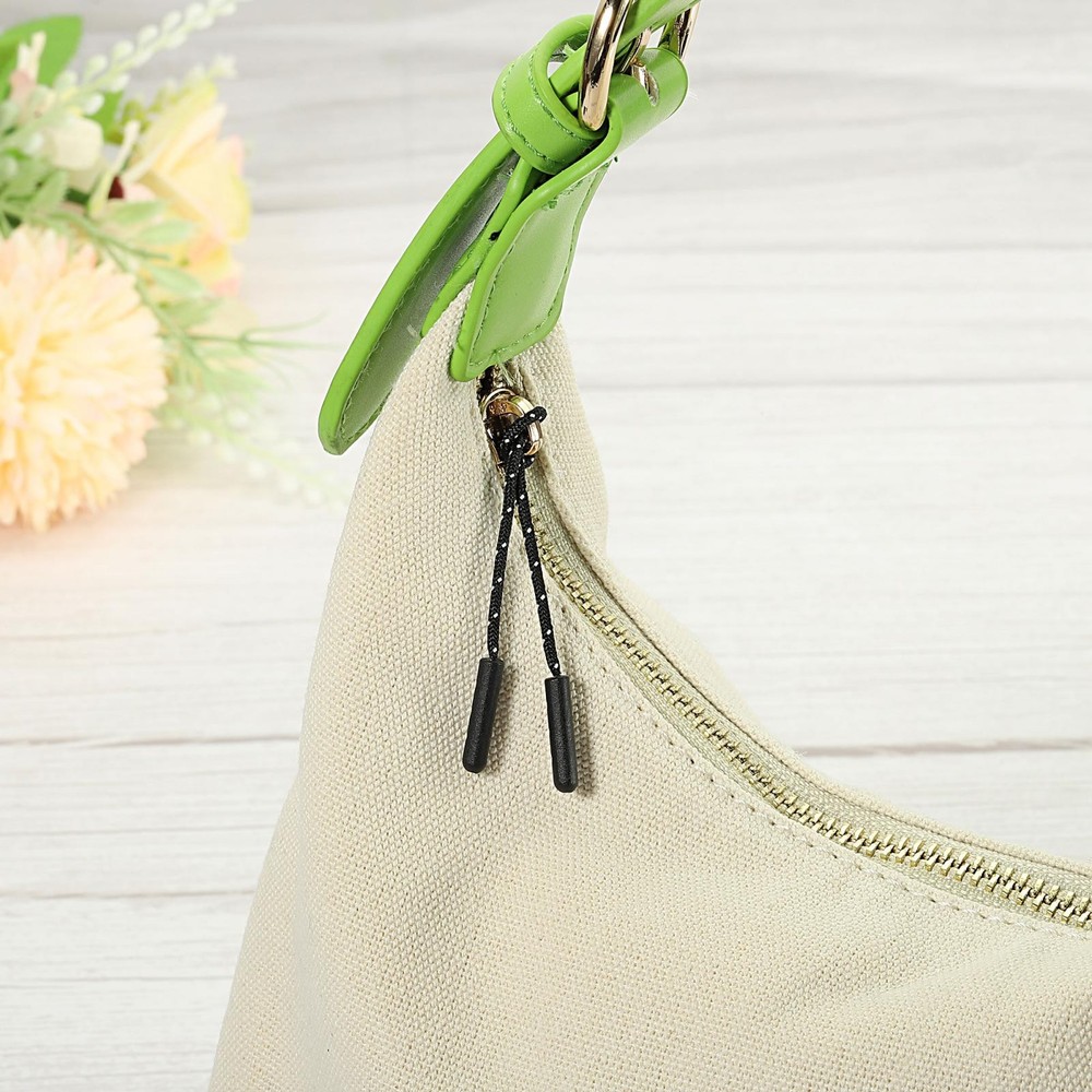Zipper Pulls Extension Handle Cord, 15 Pack Plastic Puller Extender, Black