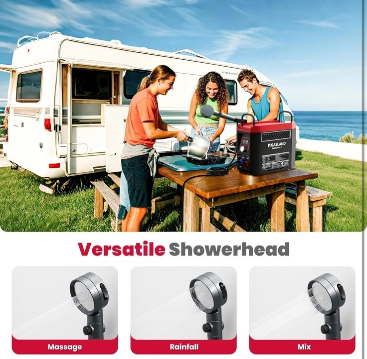 GASLAND Propane Water Heater On-Demand Water Camper Portable Outdoor Hot Shower