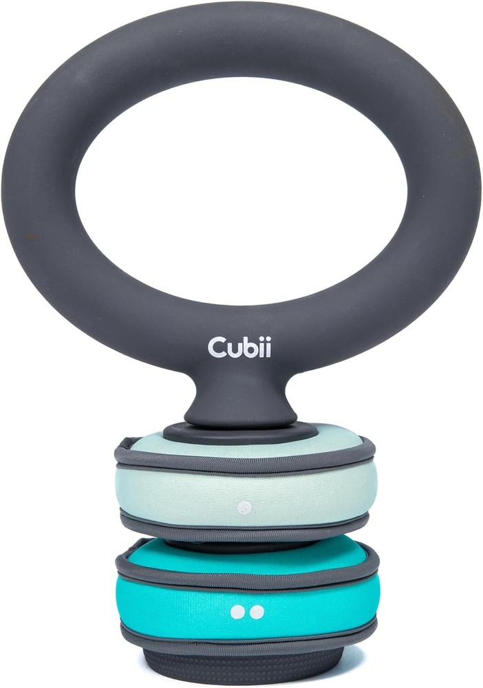 Adjustable Kettlebell Set - Includes Two Cubii SoftRings Removable Soft Weights