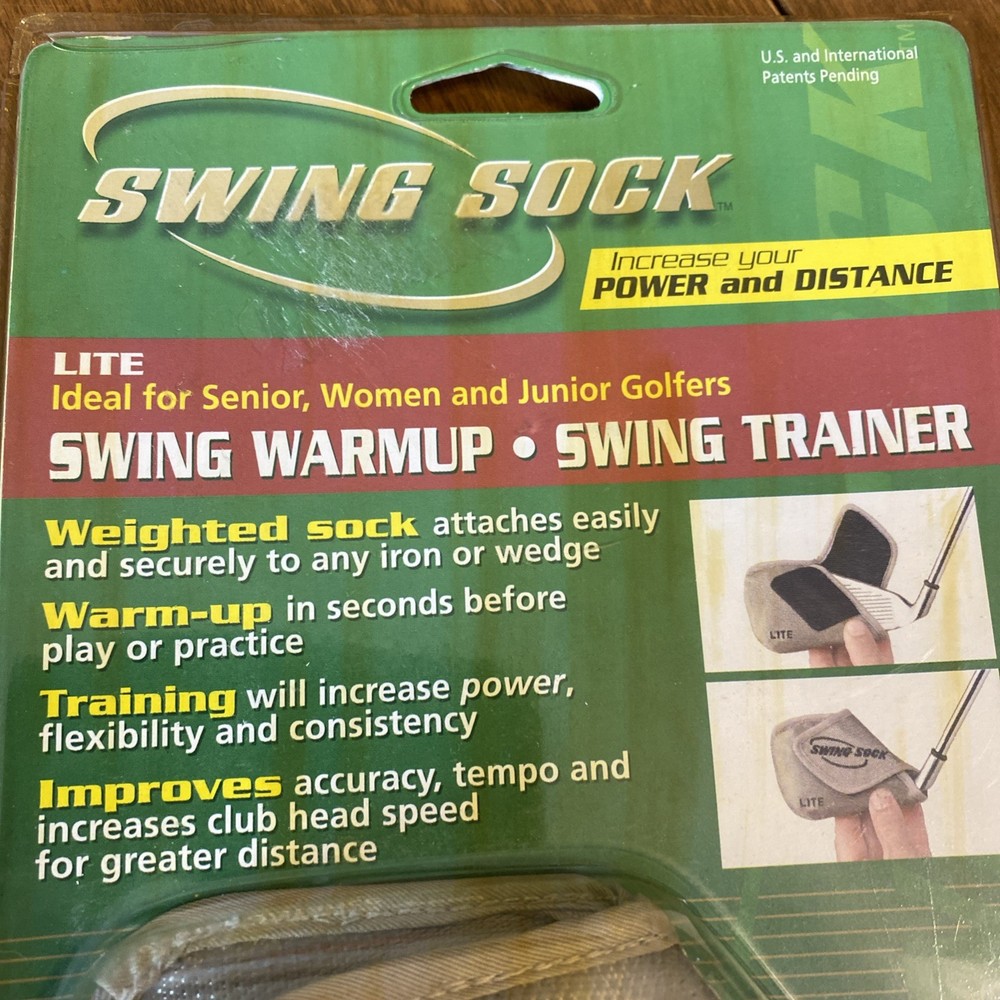Vintage Swing Sock Weighted Golf Warm-Up Practice Training Aid. Lite wt.