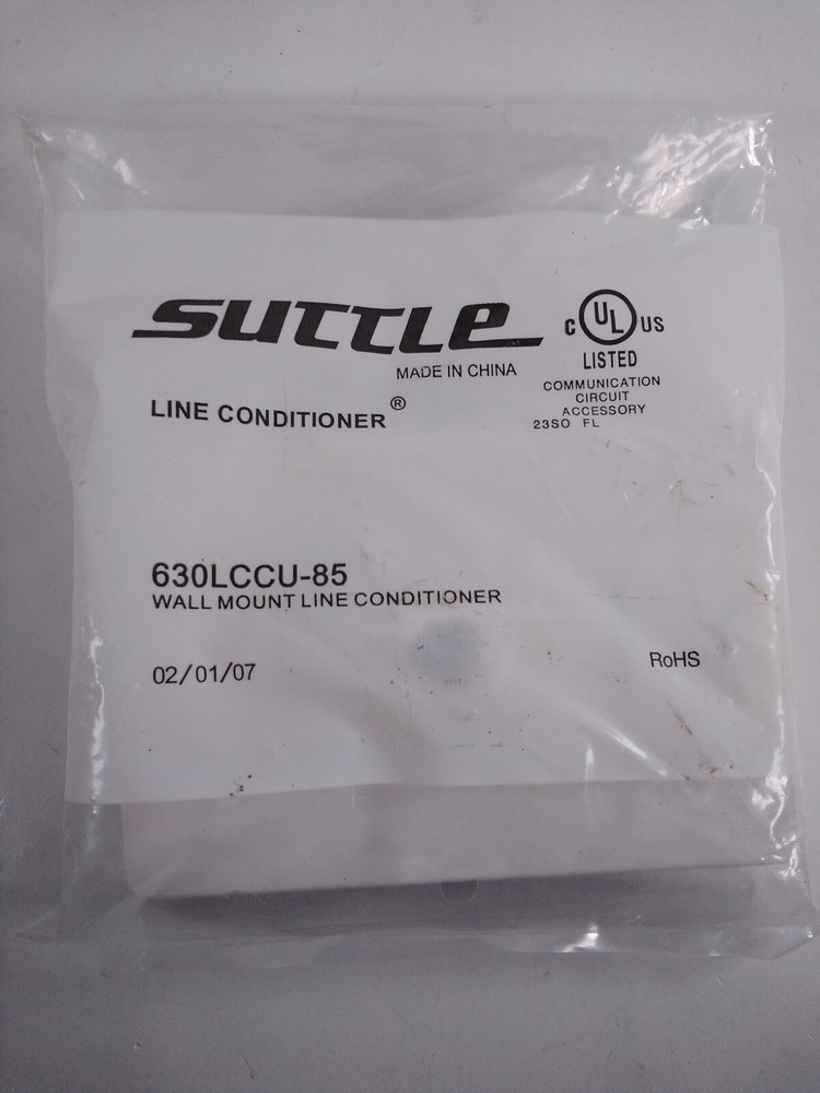 Suttle Line Conditioner Wall Mount & In-Line Adapter Compliant NIP