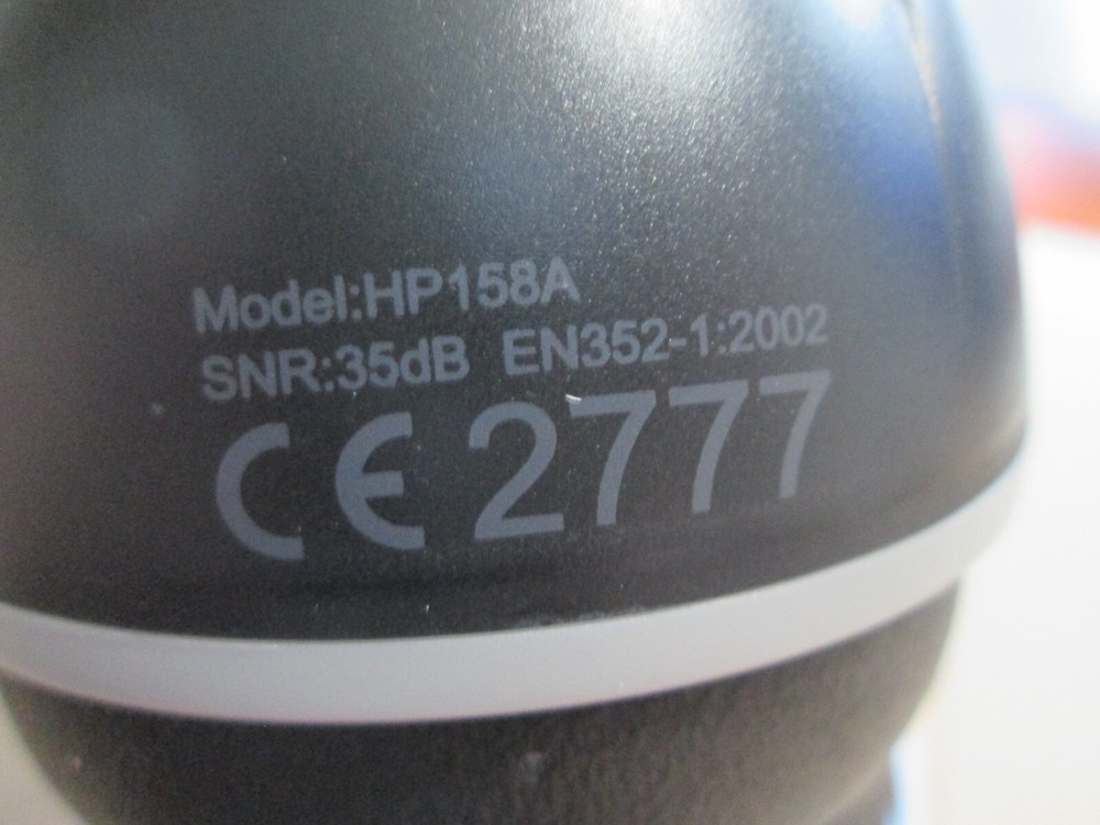 Mpow HP158A Noise Reduction Safety Ear Muffs Black Adjustable Range Yardwork NWT