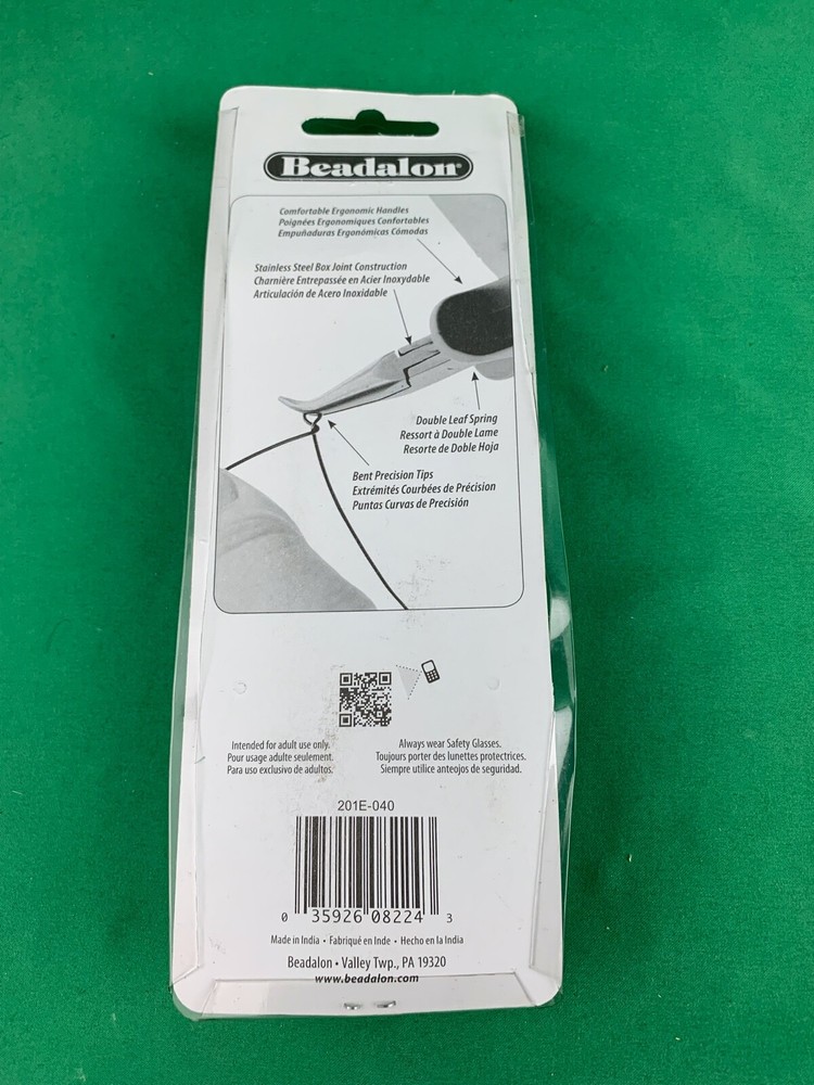 Beadalon Bent Chain Nose Pliers NEW