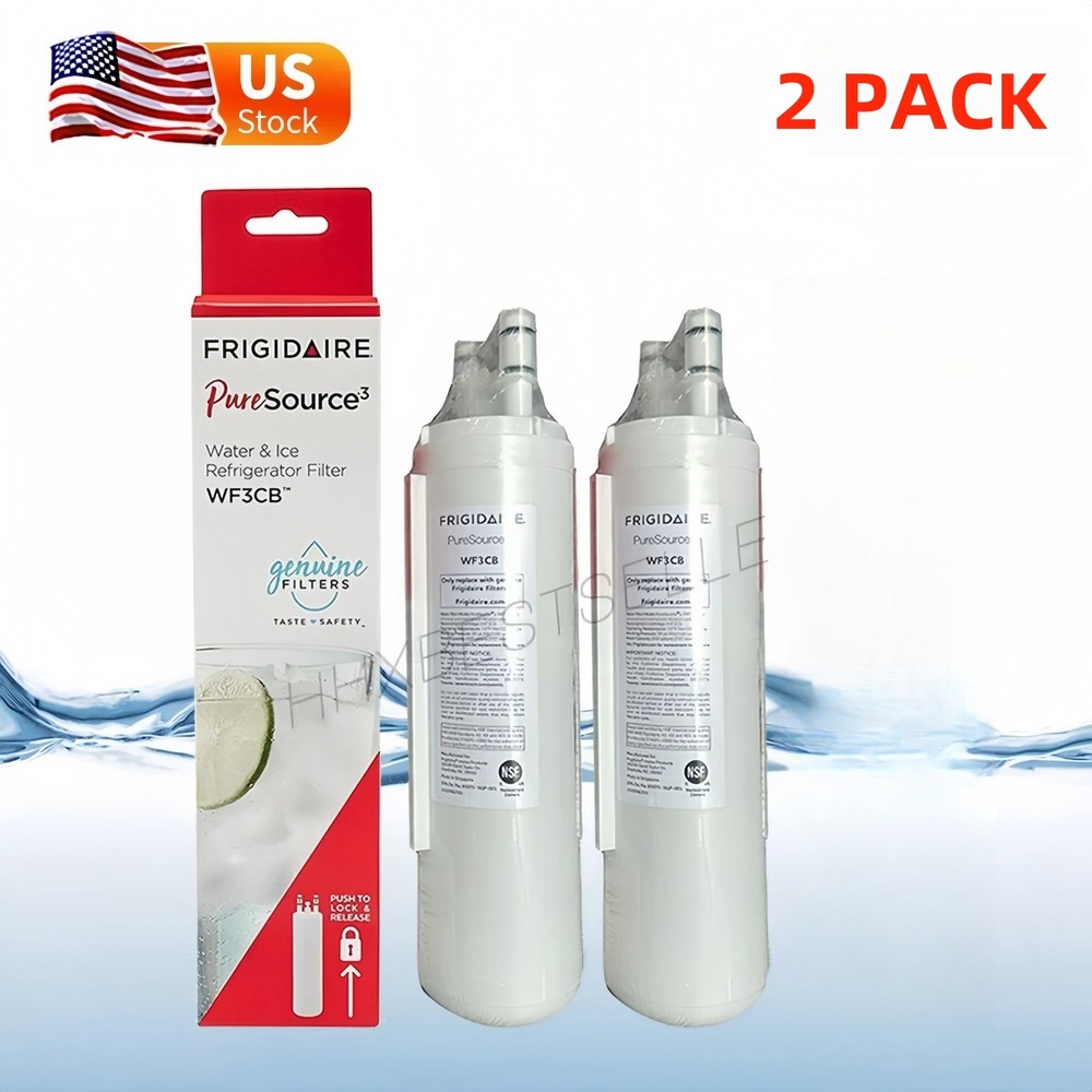 2 PACK New Frigdaire WF3CB PureSource 3 Refrigerator Water Filter New Sealed