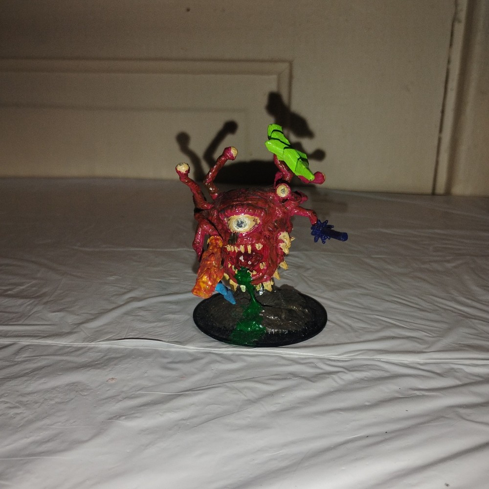 Hand painted Dungeons & Dragons zombie Beholder Miniature Figure
