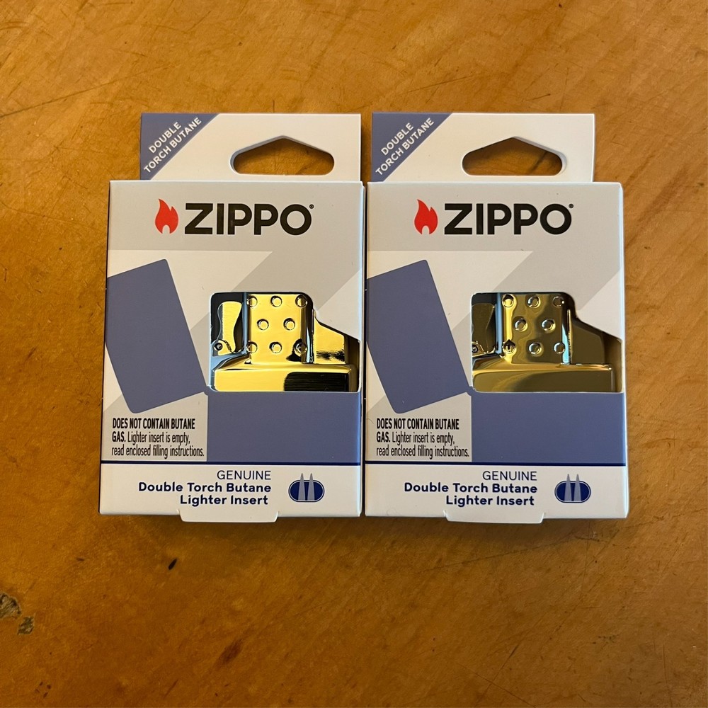 (2 Pack) ZIPPO Butane Double Torch Insert W/ Push-button Piezo Ignition 65851