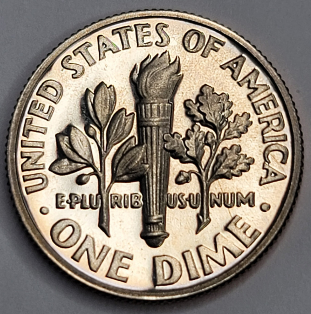 1987 S Gem Proof DCAM Roosevelt Dime - CN-Clad