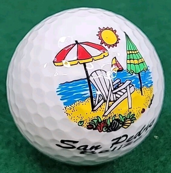 San Pedro Belize Logo Golf Ball