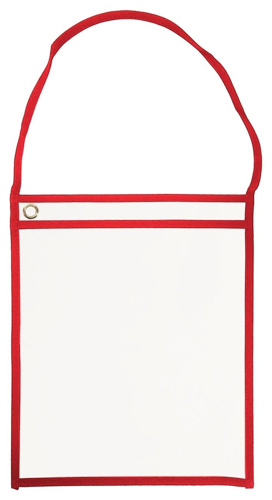 Repair Order Work  Ticket Holders - Clear Plastic With Red Handle 25 PACK