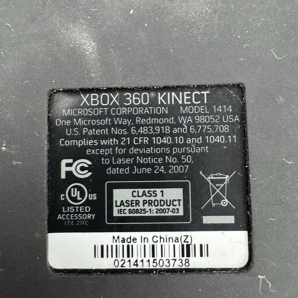 Official Microsoft Xbox 360 Kinect Motion Sensor Bar Model 1414 ~ Tested