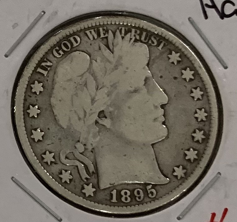 1895 Barber Half Dollar 50c Silver