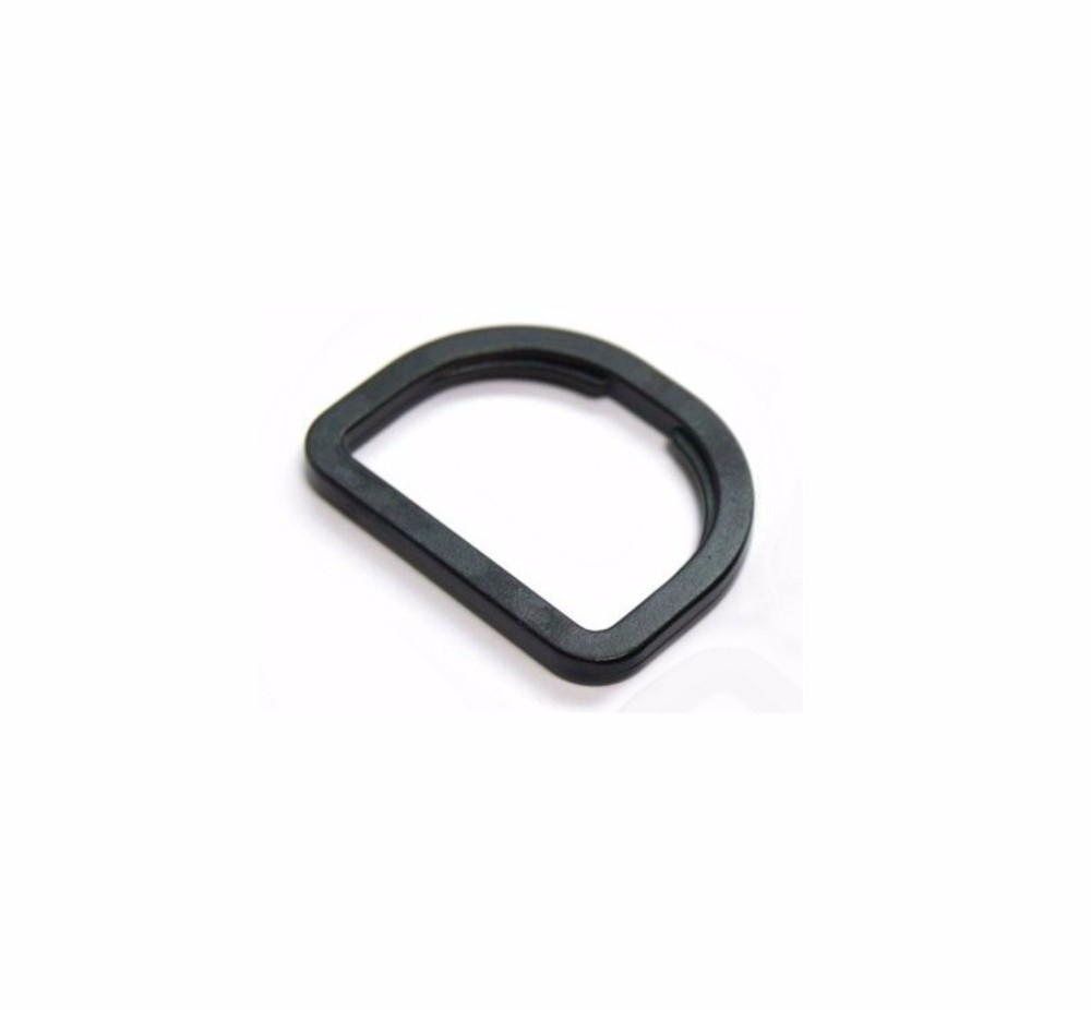 BLACK PLASTIC D RINGS, LIGHTWEIGHT, CHOOSE SIZE & QUANTITY, REF-PDR, FREE P&P