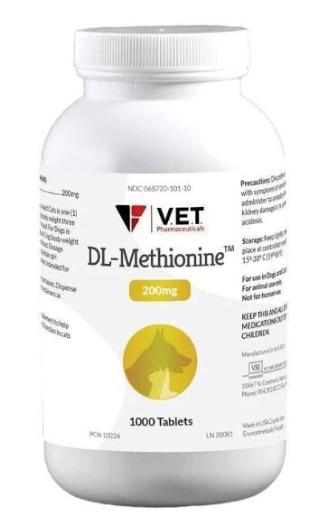 DL-Methionine 200mg, 1000 Tablets