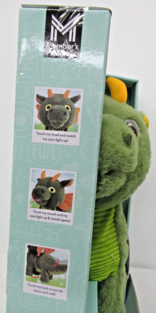 Member's Mark Remote-Controlled Walking Plush, Green Dragon