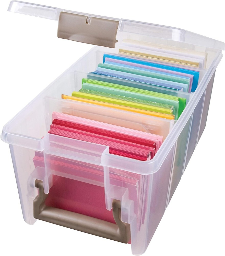 Handmade Storage Box (with 3 compartments) Transparent Plastic