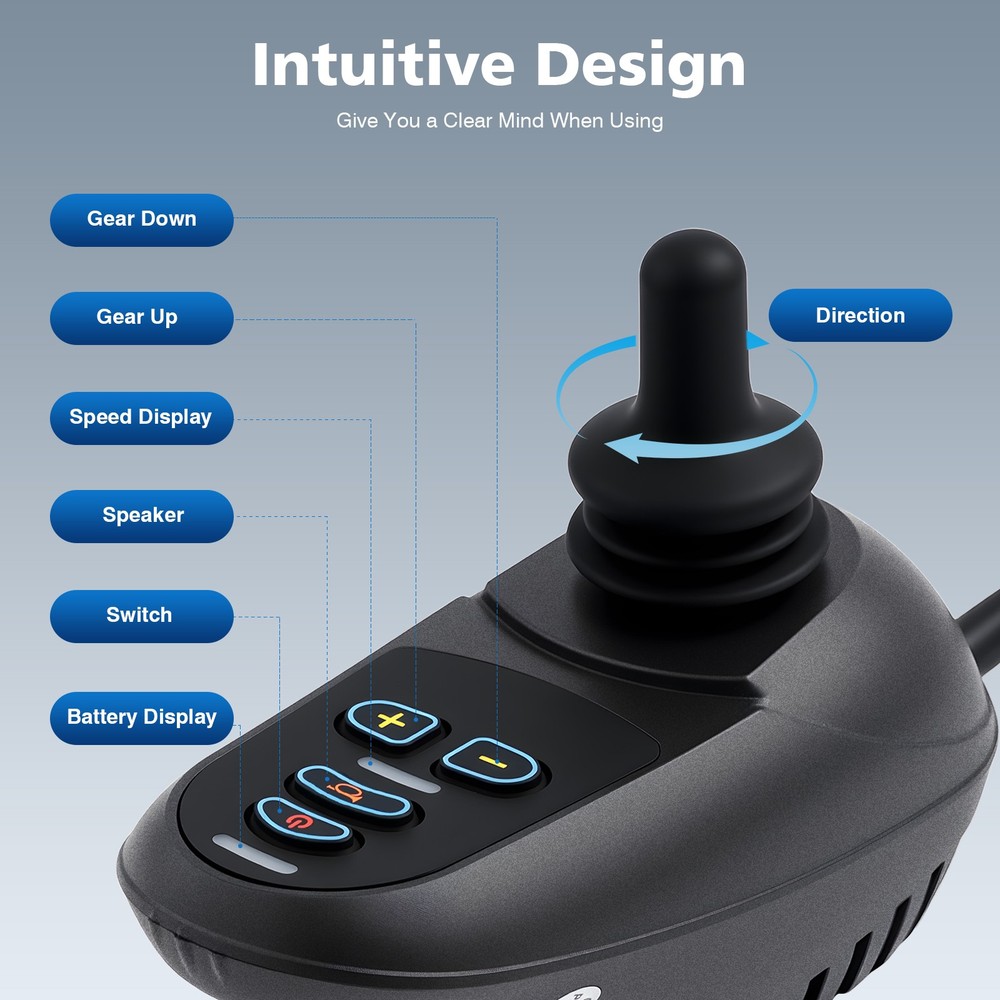Electric Wheelchair Joystick Controller Professional Joystick Controller 4 Keys
