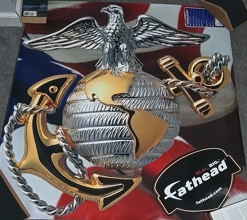 U.S.M.C. FATHEAD WALL GRAPHIC EAGLE, GLOBE & ANCHOR
