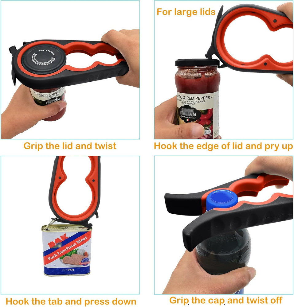 Otstar Latest Jar Opener for Seniors with Arthritis, Weak Hands, Multi-Function