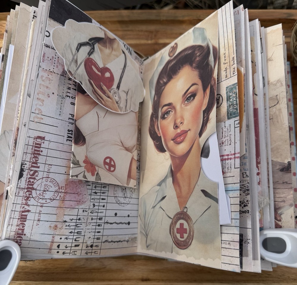 Handmade Nurse Junk Journal