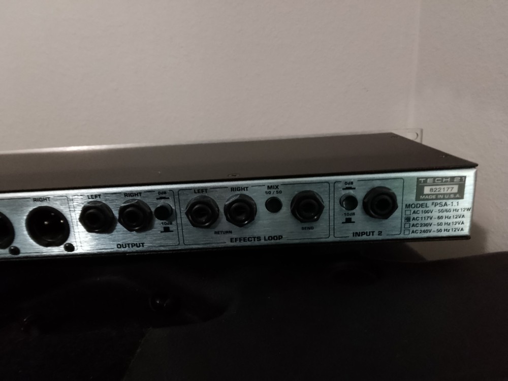 Tech 21 Sansamp PSA 1.1 Guitar Preamp Rack Mount Processor