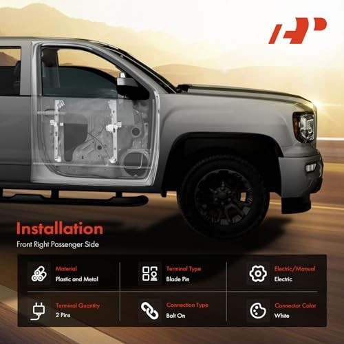 Power Window Regulator with Motor Compatible with Front Passenger Side