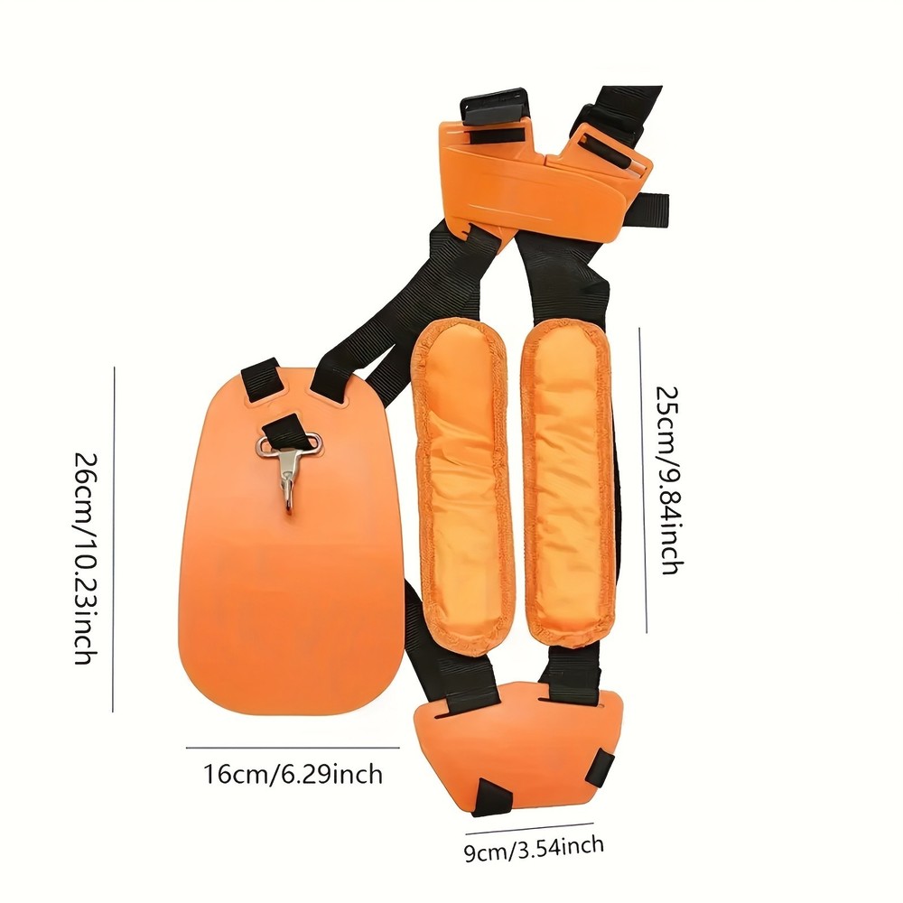 Trimmer Harness Strap -Adjustable Shoulder Support for Lawn Mower & Garden Tools