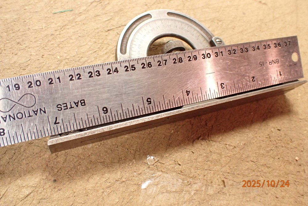 VINTAGE LUFKIN PROTRACTOR HEAD MACHINIST TOOL