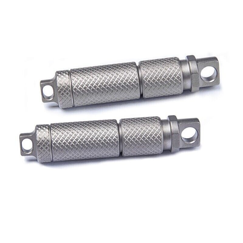 Titanium Waterproof Pill Case Holder Organizer Quick Release Swivel Keychain EDC