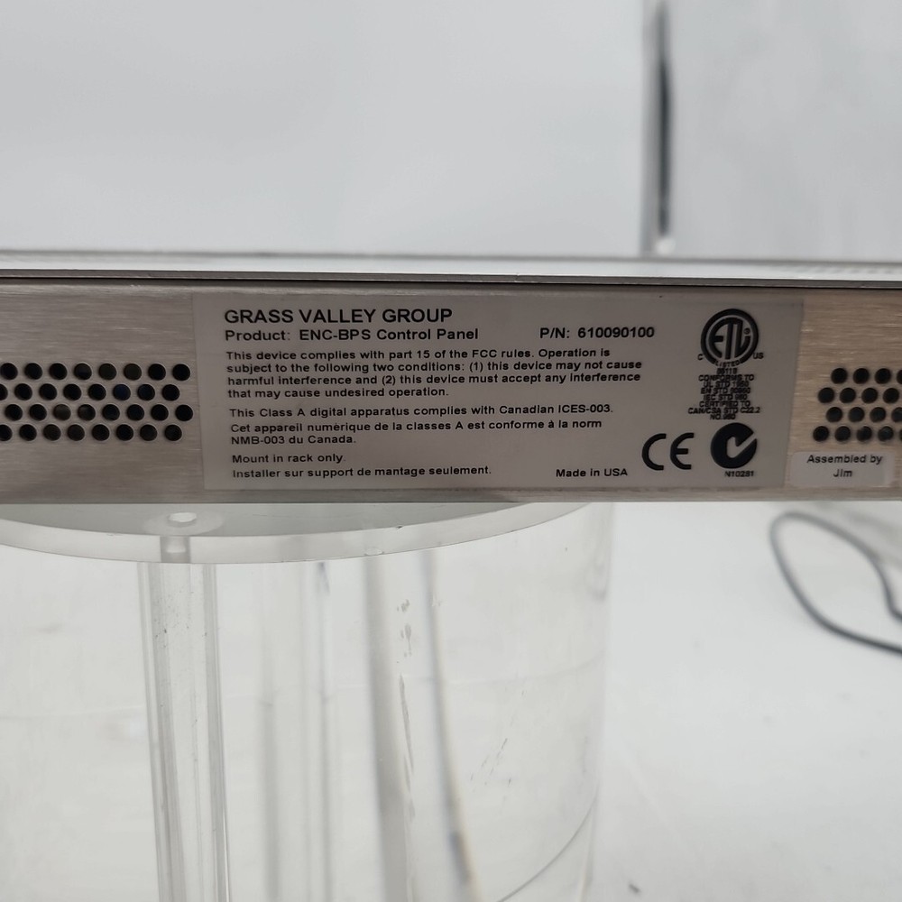 Grass Valley Group ENC-BPS Control Panel - 610090100