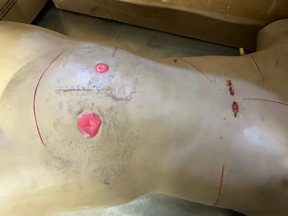 Half-Body Manikin For Suture Training