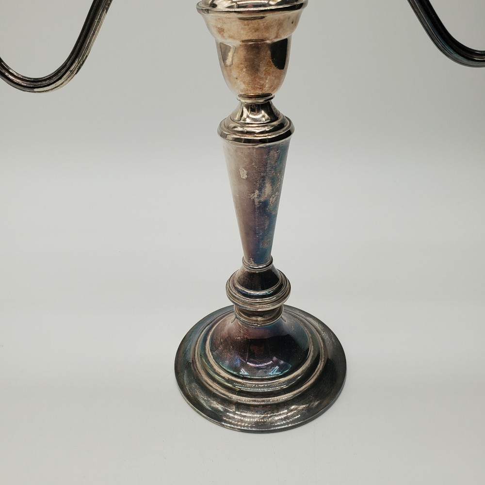 Vintage Silver Plated 3 Candle Candelabra