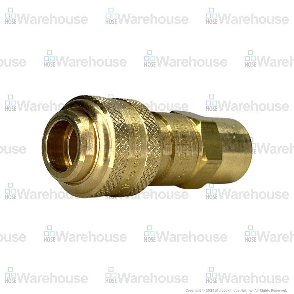 Genuine Dixon 6DF4-B DF-Series Coupler – Brass Automatic Pneumatic Female Thread