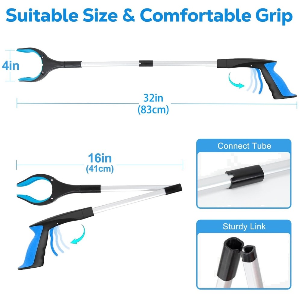 Reacher Grabber Tool - 32" Extra Long 2-Pack