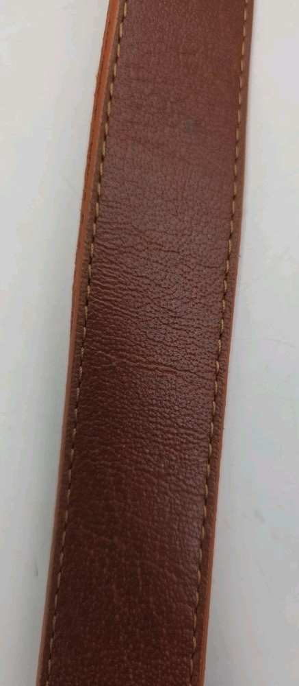 LOOP LEATHER CO. Brown Leather Womens Belt Size M 83cm