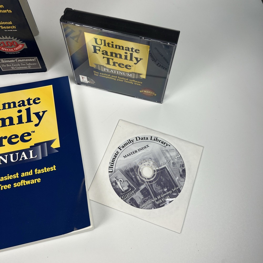 Ultimate Family Tree Software PC CD ROM 1998 Ancestry Genealogy