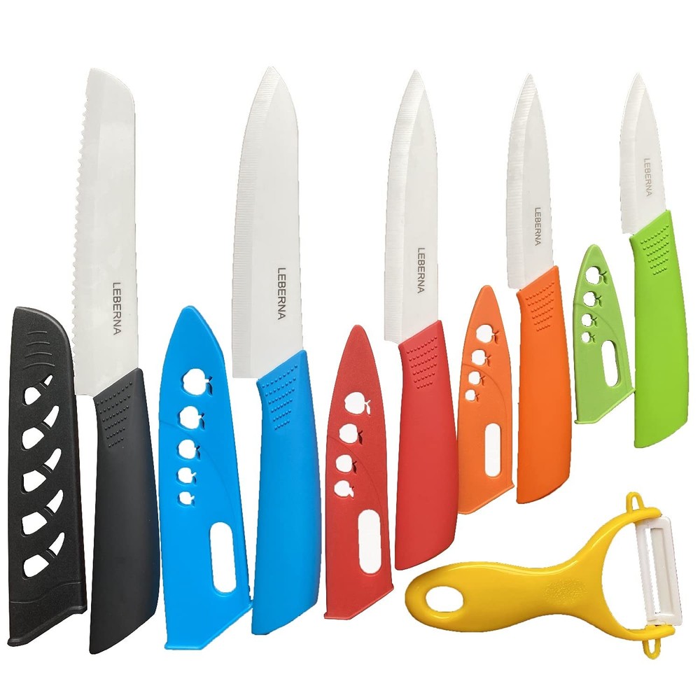 Ceramic Knife Set Knives Set for Kitchen Ceramic Kitchen Knives Colored w She...
