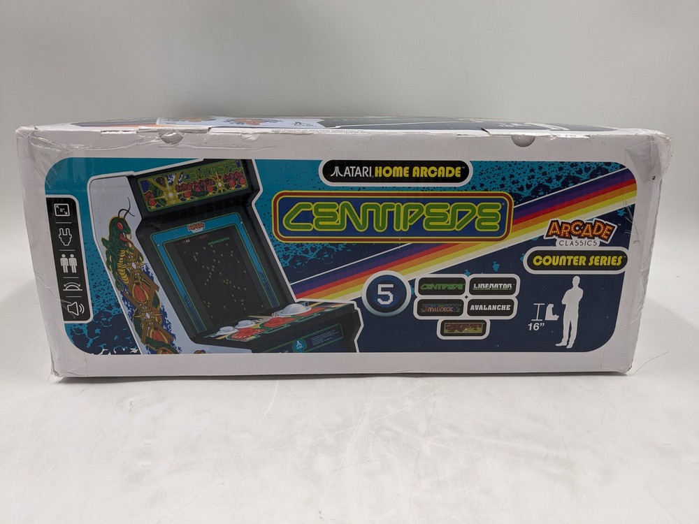 Arcade Classics Atari Centipede Counter Series Arcade Game With 8" Screen