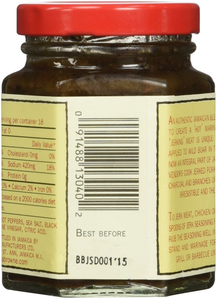 Busha Browne Jerk Seasoning Rub, 4 oz