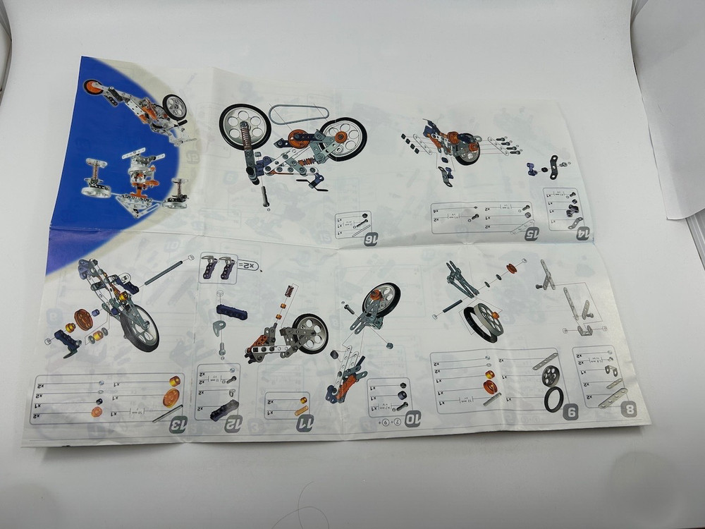 Instruction Guide for Meccano Multi-Models Bicycle (Erector) Model #3501