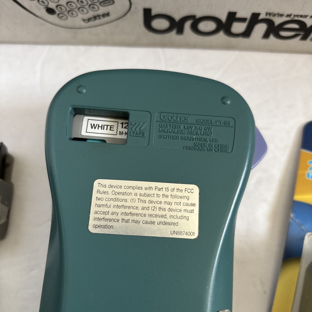 Brother P-Touch PT-85 Thermal Label Printer Bundle **TESTED & WORKING**