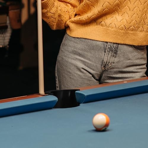 6 Pcs Pool Table Pocket Liners, Black Plastic Billiard Pocket Replacement