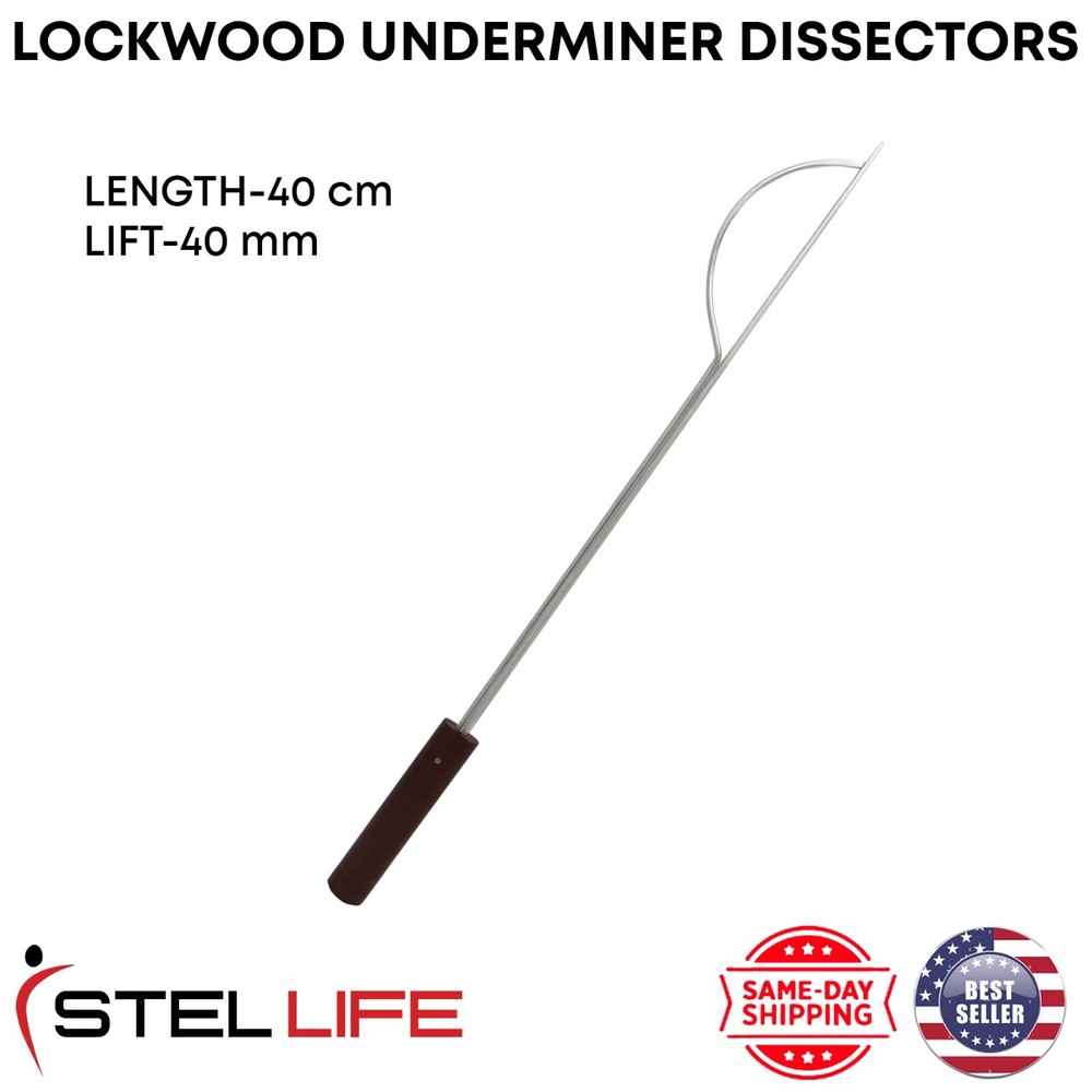 Lockwood Underminer Breast Dissectors 40 cm Plastic Surgery Instruments