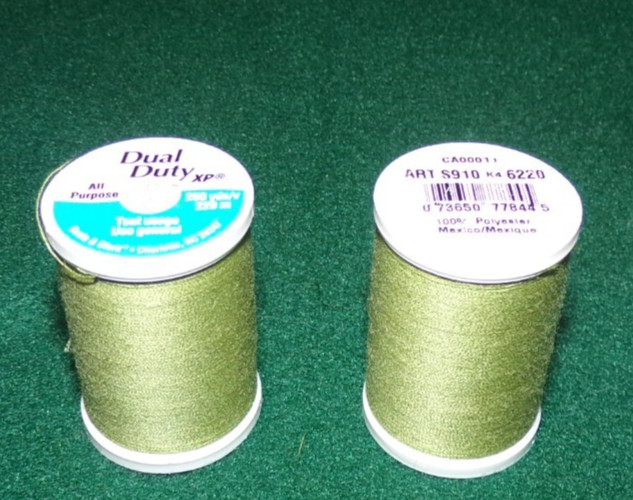 Dual Duty All Purpose Polyester Thread, 250 yards, Okra (6220)