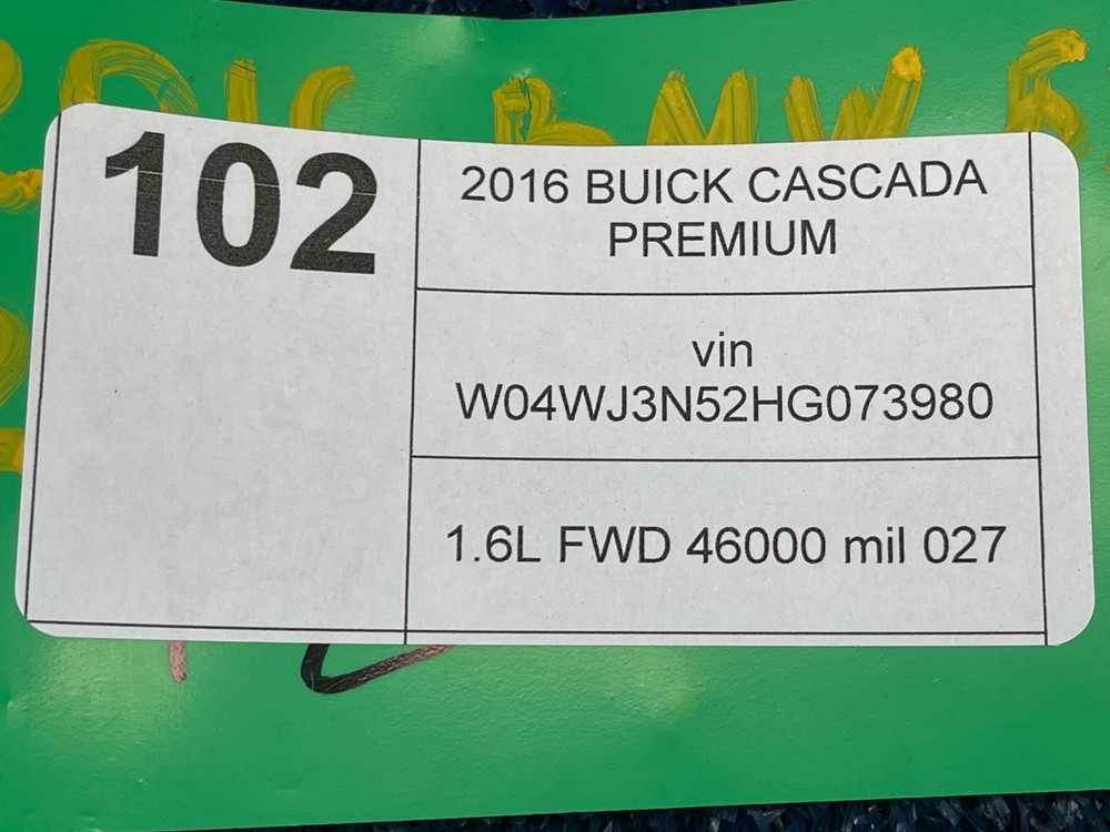 2016–2019 Buick Cascada Remote Climate Control Module OEM 13591703